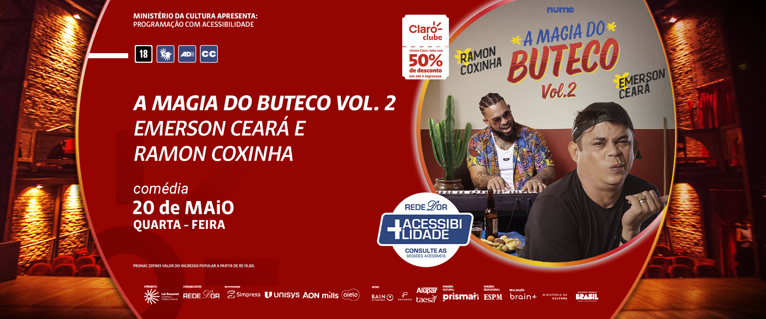 Emerson Ceará e Felipe Mosk em São Paulo - A Magia do Buteco