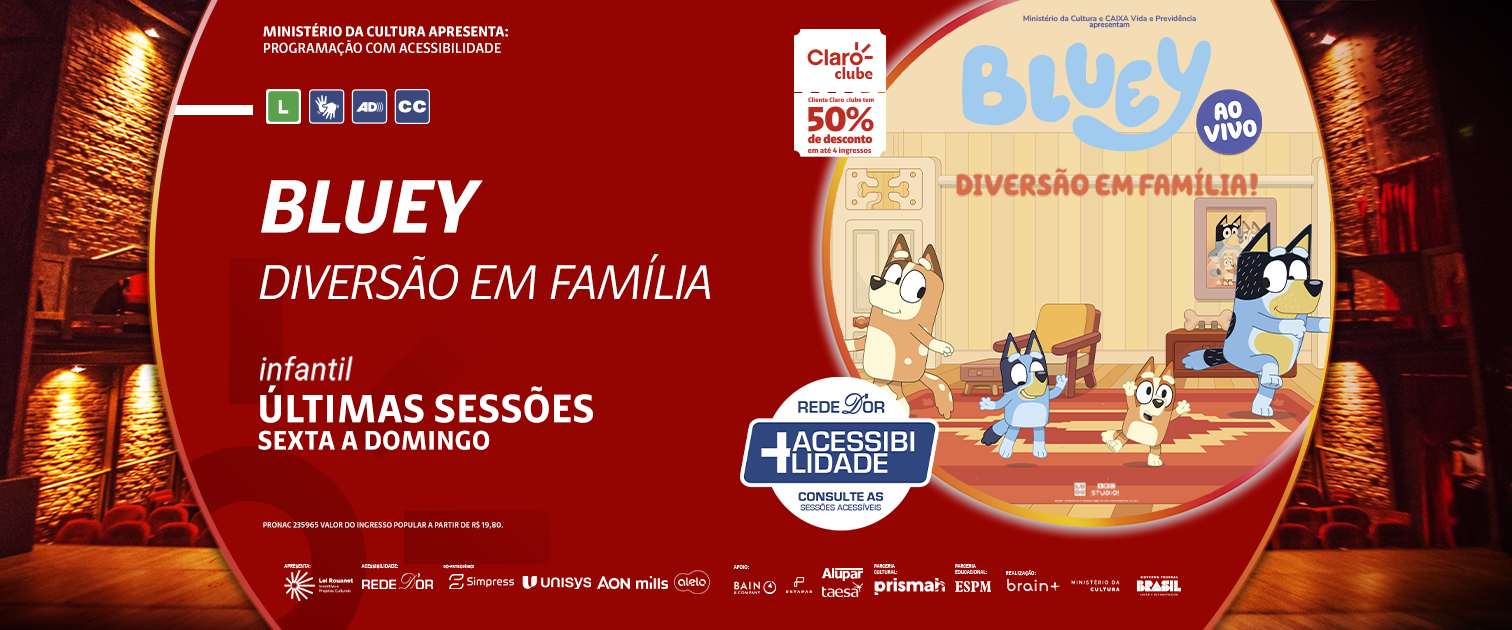 Bluey Ao Vivo